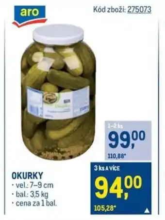 Makro Okurky nabídka