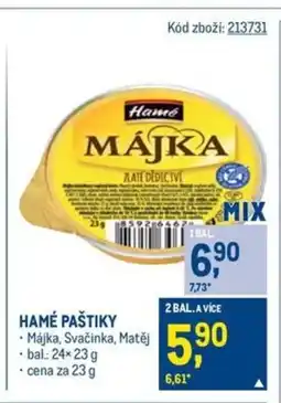 Makro Hamé Paštiky nabídka