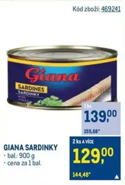 Makro Giana sardinky nabídka