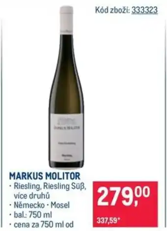 Makro MARKUS MOLITOR nabídka