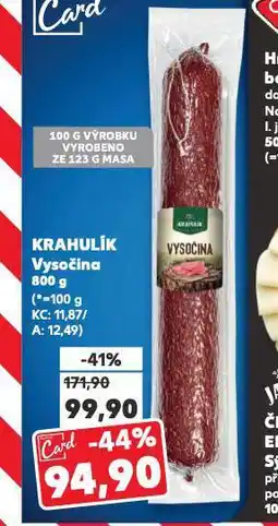 Kaufland Krahulík vysočina nabídka