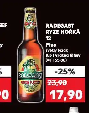 Kaufland Pivo radegast nabídka