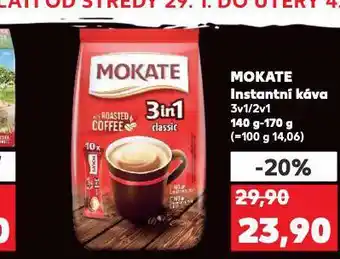 Kaufland Mokate instantní káva nabídka