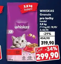 Kaufland Whiskas granule pro kočky nabídka