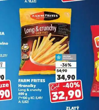 Kaufland Farm frites hranolky nabídka