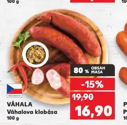 Kaufland Váhalova klobása nabídka