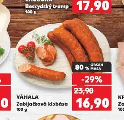 Kaufland Zabijačková klobása nabídka