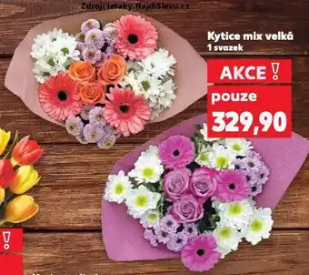 Kaufland Kytice mix velká nabídka