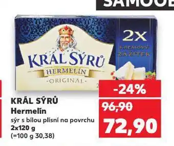 Kaufland Král sýrů hermelín nabídka