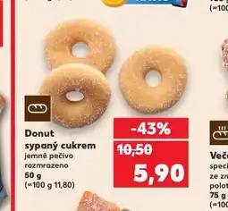 Kaufland Donut sypaný cukrem nabídka