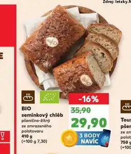 Kaufland Bio semínkový chléb nabídka