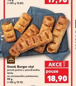Snack burger styl