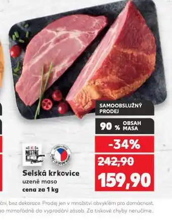 Kaufland Selská krkovice nabídka