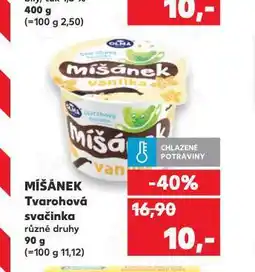 Kaufland Míšánek tvarohová svačinka nabídka