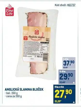 Makro Anglická slanina nabídka