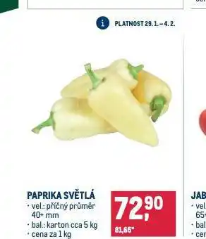 Makro Paprika světlá nabídka