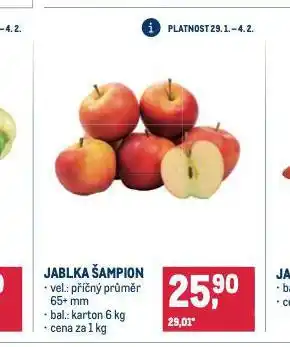 Makro Jablka šampion nabídka