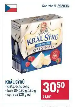 Makro Král sýrů nabídka