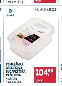 Makro Pomazánka budapešťská nabídka