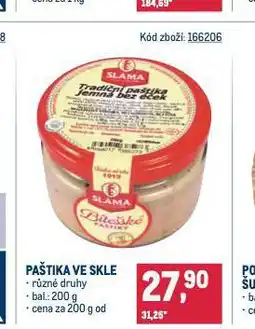 Makro Paštika ve skle nabídka