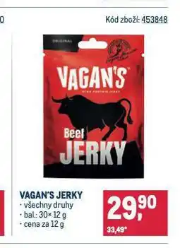 Makro Vagan's jerky nabídka