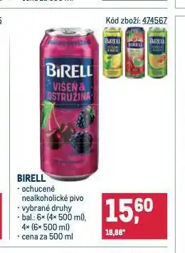 Makro Birell nealkoholické pivo nabídka