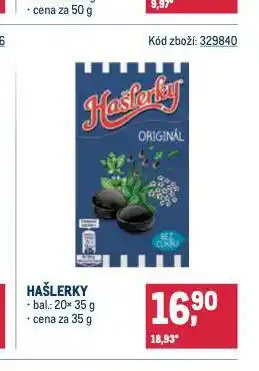 Makro Hašlerky nabídka