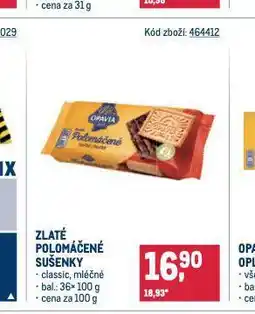 Makro Zlaté polomáčené sušenky nabídka