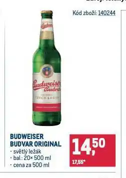 Makro Pivo budweiser budvar nabídka