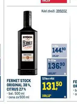 Makro Fernet stock original nabídka