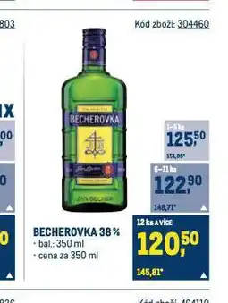 Makro Becherovka nabídka