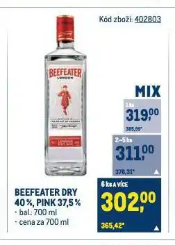 Makro Beefeater gin nabídka