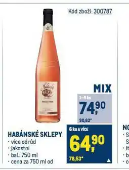 Makro Habánské sklepy nabídka