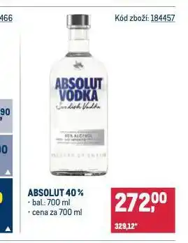 Makro Absolut vodka nabídka