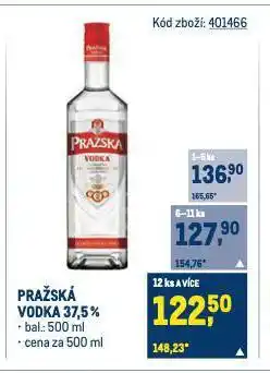 Makro Pražská vodka nabídka