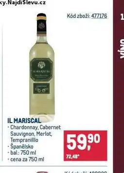 Makro Il mariscal cabernet sauvignon nabídka