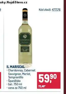 Makro Il mariscal chardonnay nabídka