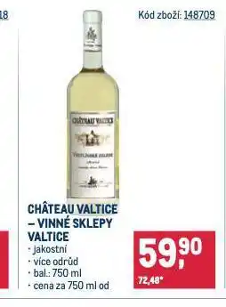 Makro Chateau valtice nabídka