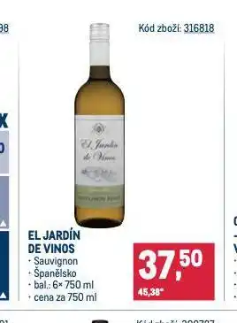 Makro El jardín de vinos nabídka