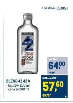 Makro Blend 42 vodka nabídka