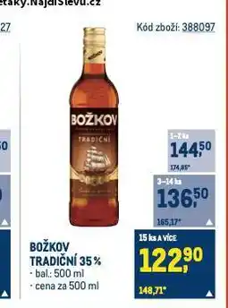 Makro Božkov tradiční nabídka