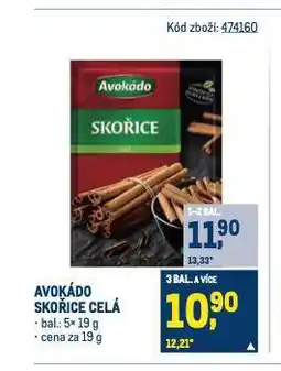 Makro Avokádo skořice celá nabídka