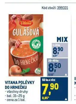 Makro Vitana polévky do hrnečku nabídka