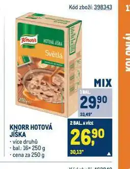 Makro Knorr hotová jíška nabídka