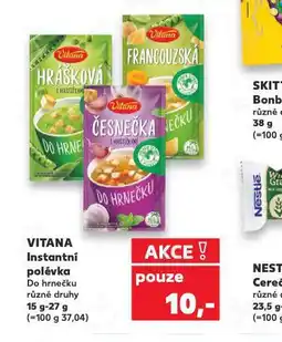 Kaufland Vitana instantní polévka nabídka