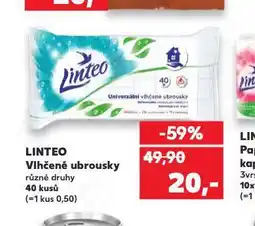 Kaufland Linteo vlhčené ubrousky nabídka