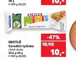 Kaufland Nestlé cereální tyčinka nabídka