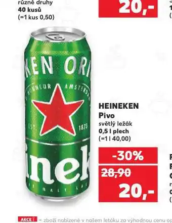 Kaufland Pivo heineken nabídka