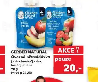 Kaufland Gerber natural ovocná přesnídávka nabídka