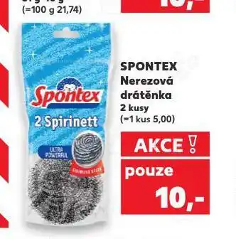 Kaufland Spontex nerezová drátěnka nabídka